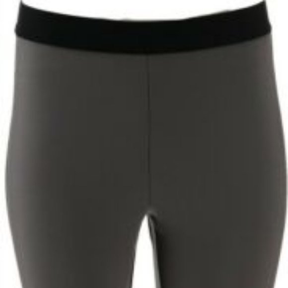 NWT LISA RINNA RIBBED PANEL CHARCOAL LEGGINGS XS - Picture 2 of 12